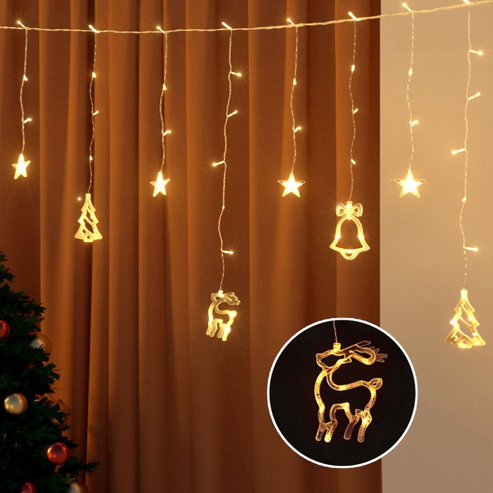 3M Christmas Icicle Lights String Lights 138 LED Warm White - Occasions > Christmas > Outdoor Decorations & Lights - Bedzy Australia