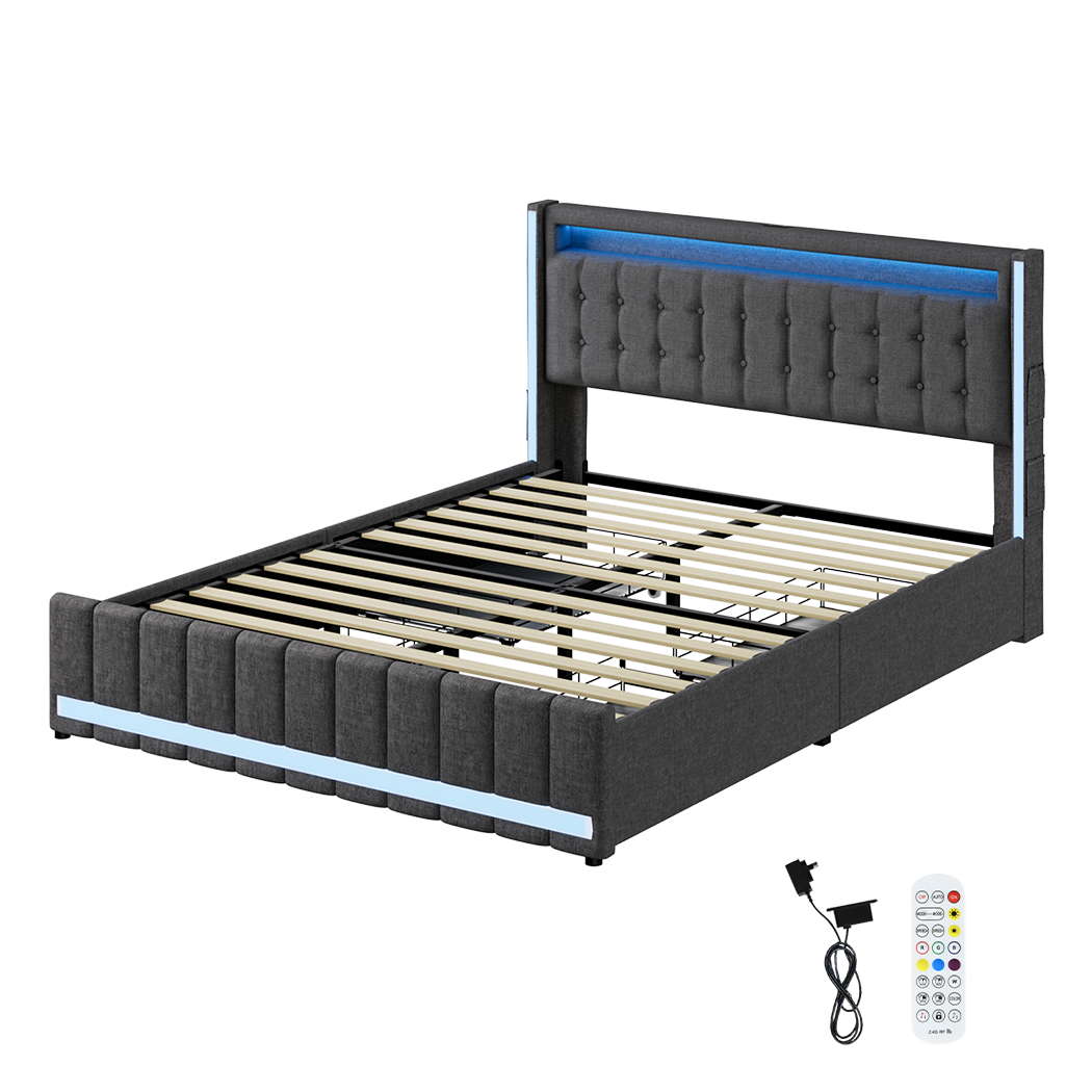 Levede Queen Bed Frame-1954802406902599688