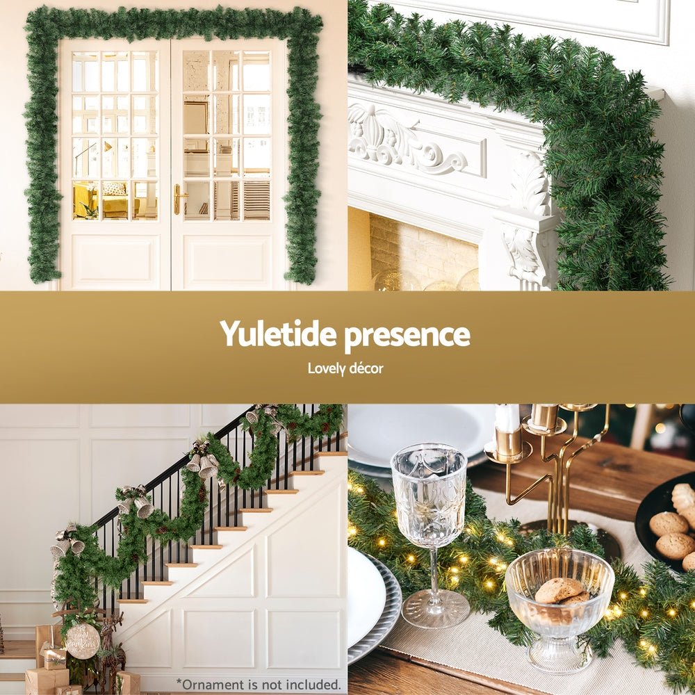 5M Christmas Garland LED Lights Party Xmas Decorations 380 TIPS - Occasions > Christmas > Christmas Wreaths & Garlands - Bedzy Australia