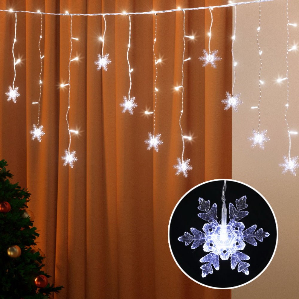 6M Christmas Icicle Lights String Light 160 LED Solar Powered Cold - Occasions > Christmas > Outdoor Decorations & Lights - Bedzy Australia