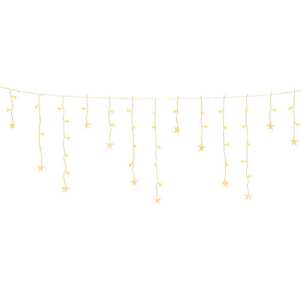 6M Christmas Icicle Lights String Light 160 LED Solar Powered Warm - Occasions > Christmas > Outdoor Decorations & Lights - Bedzy Australia