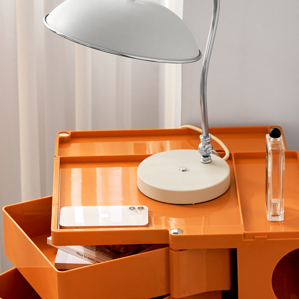5 Tier Bedside Table Organizer Orange