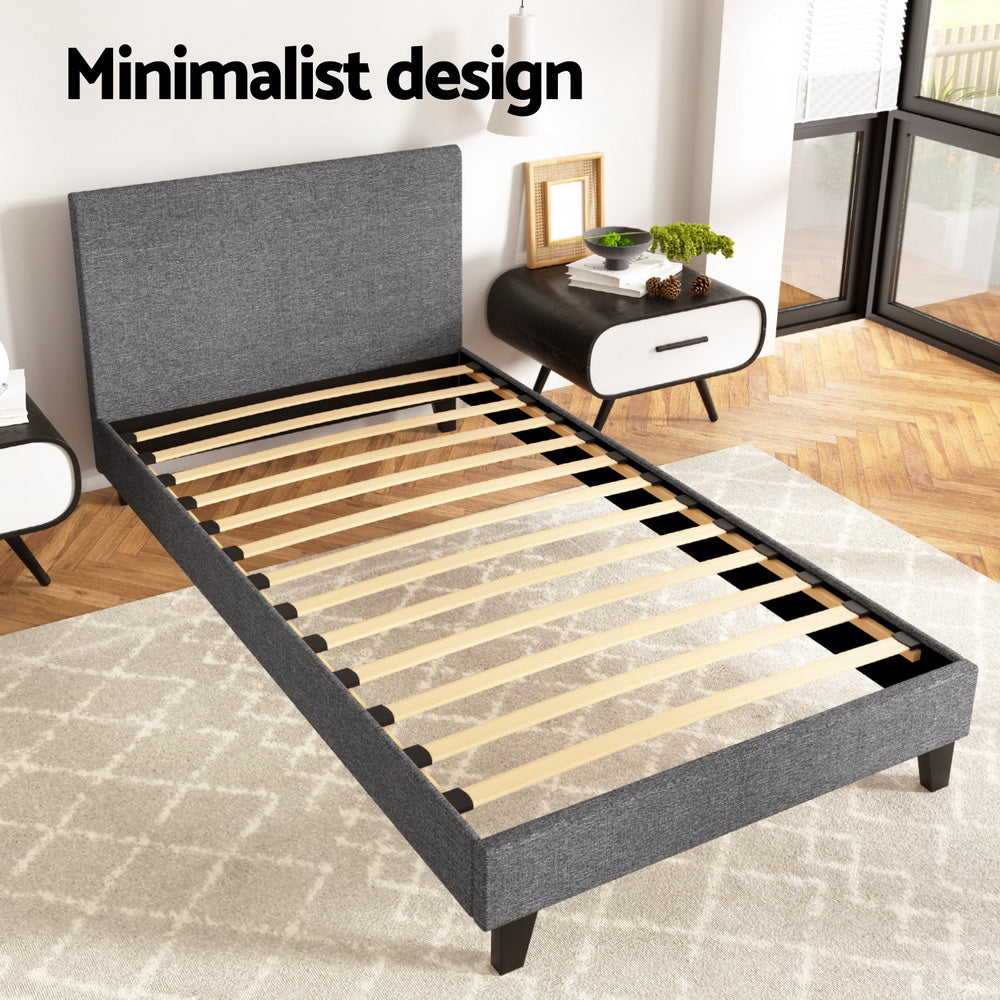 Coogee King Single Bed Frame Grey