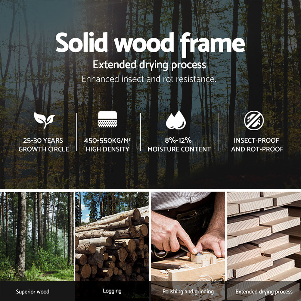 Coogee King Single Bed Frame White