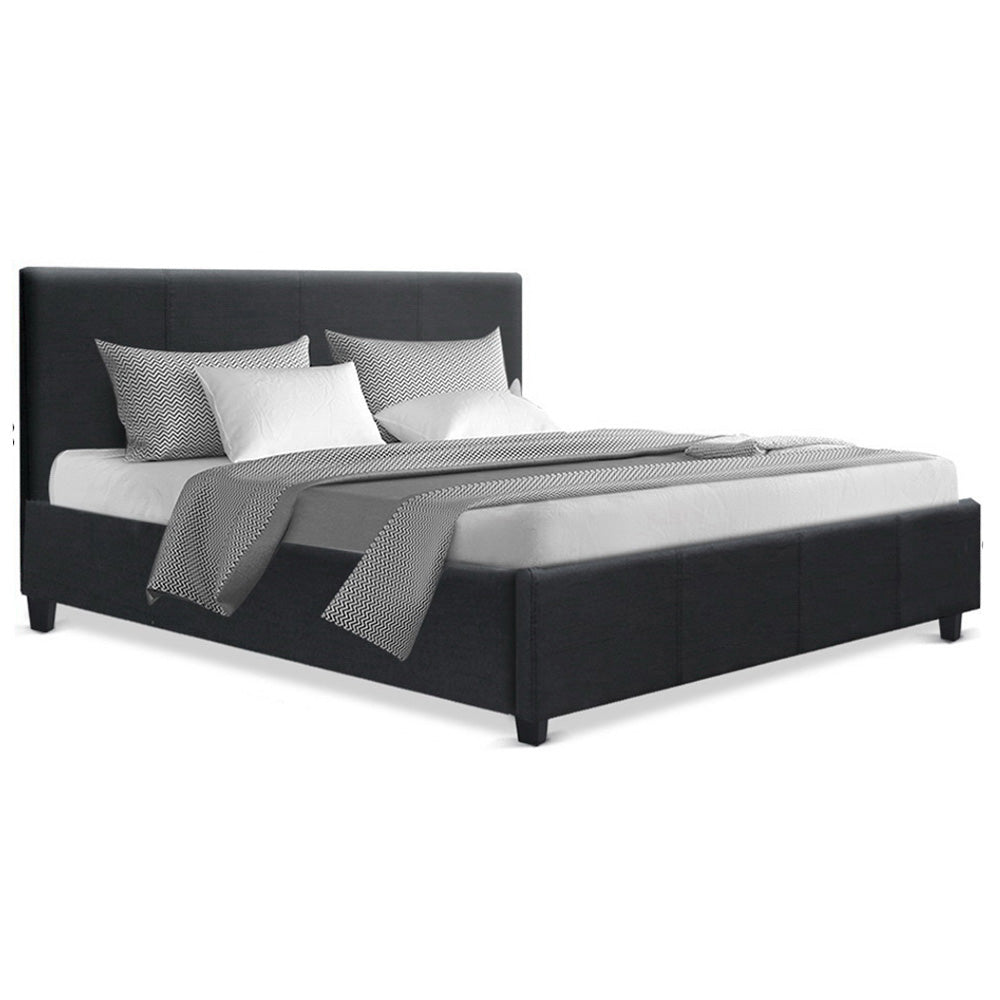 Coogee Queen Bed Base Charcoal