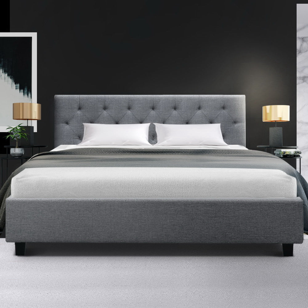 Hyams Queen Bed Frame Grey