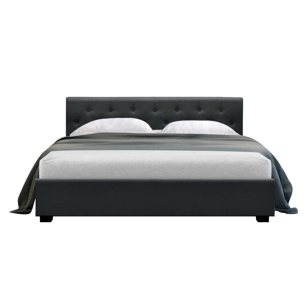 Dorilla Gas Lift Storage Queen Bed Frame - Charcoal
