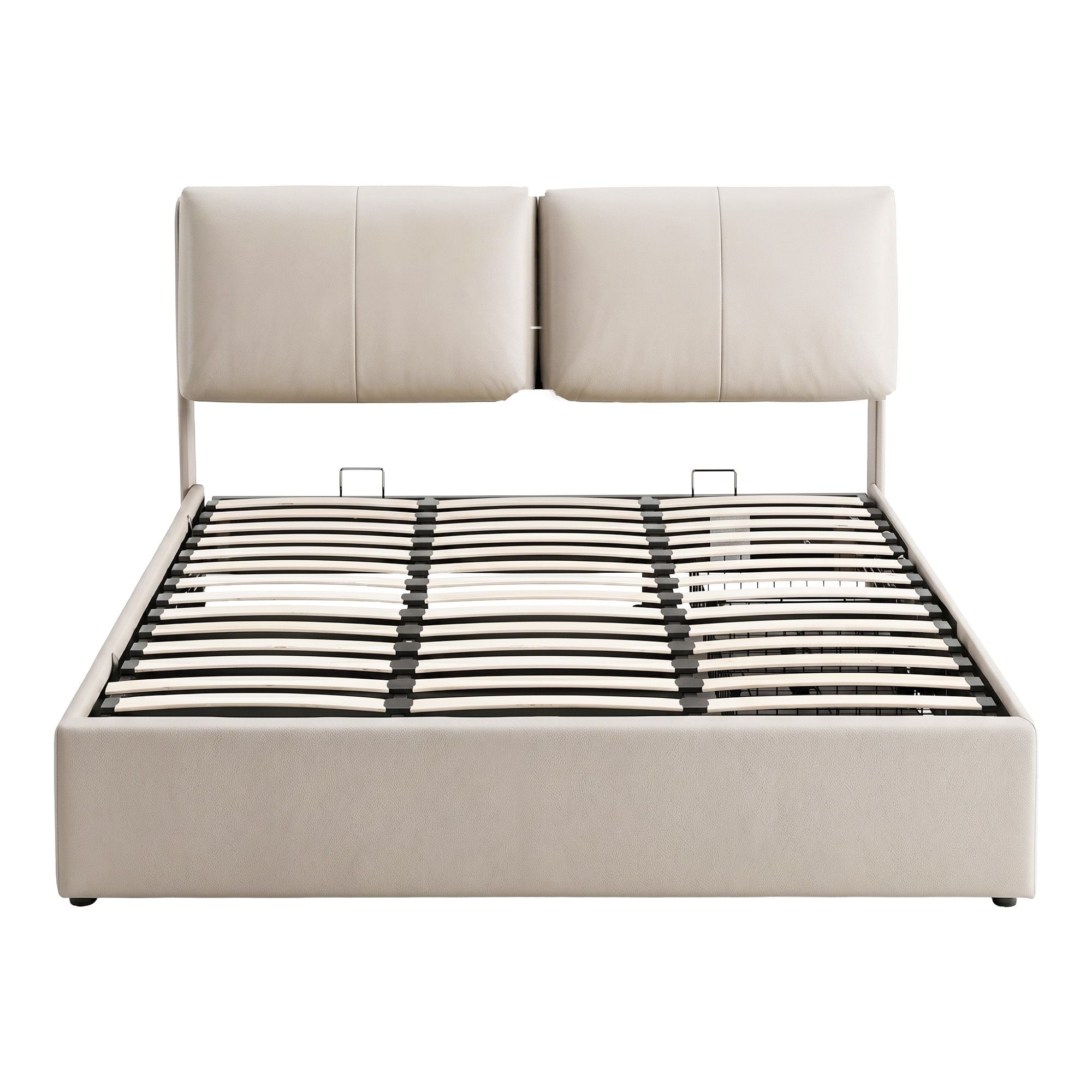 Queen Bed Frame Gas Lift Storage 3 Drawers Adjustable Headboard Platform Base