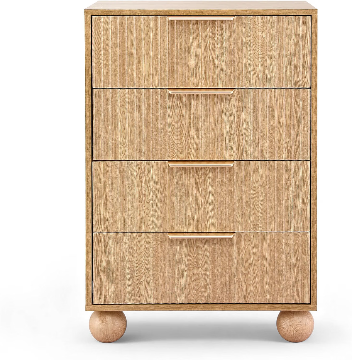 Queen Bed Frame and 2 Chest of Drawers Set with Bouclé Upholstery Platform Bed