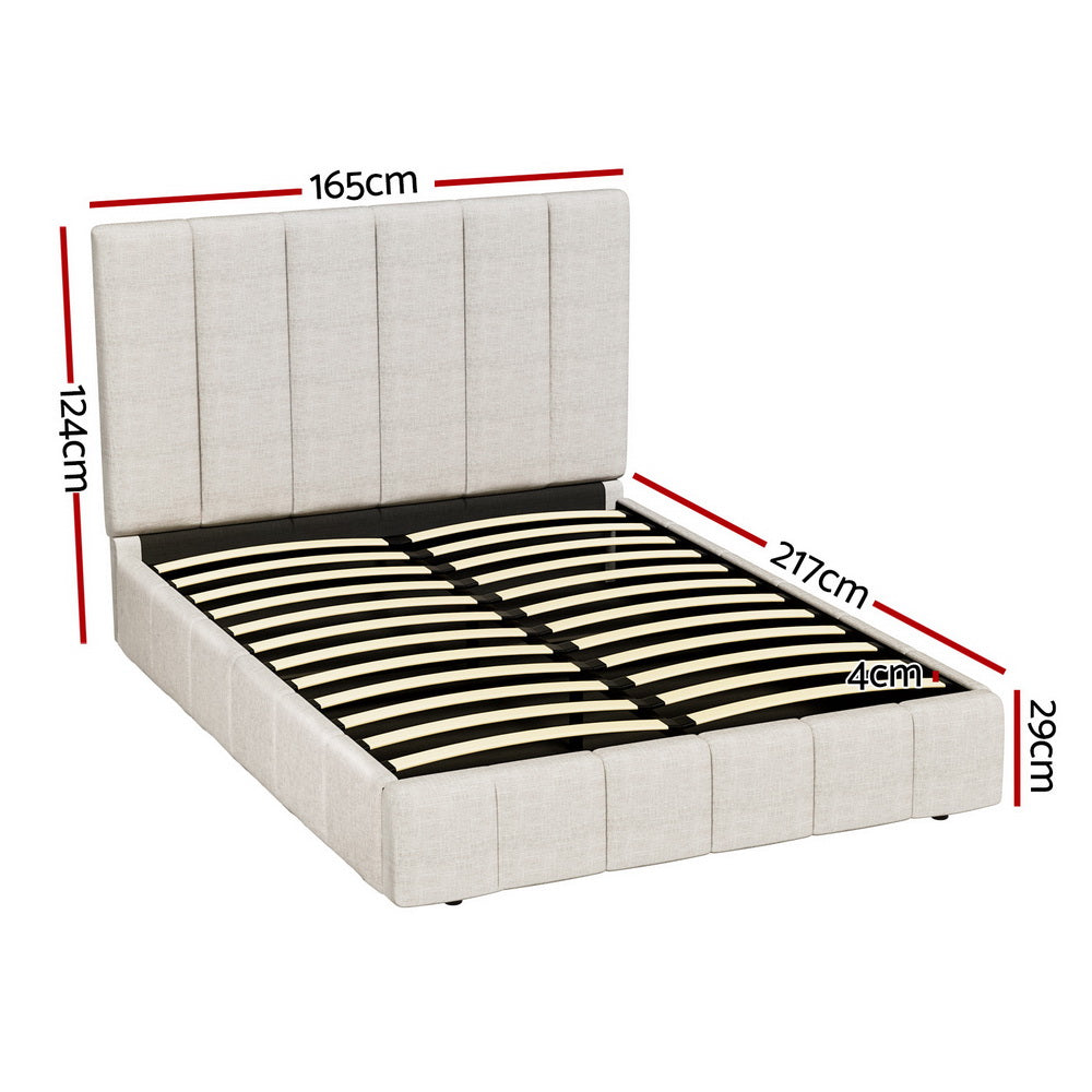 Aldinga Queen Bed Frame Beige
