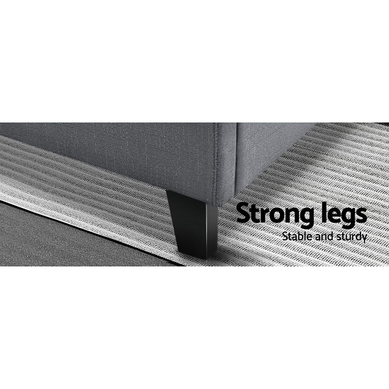 Bondi Queen Bed Frame Grey