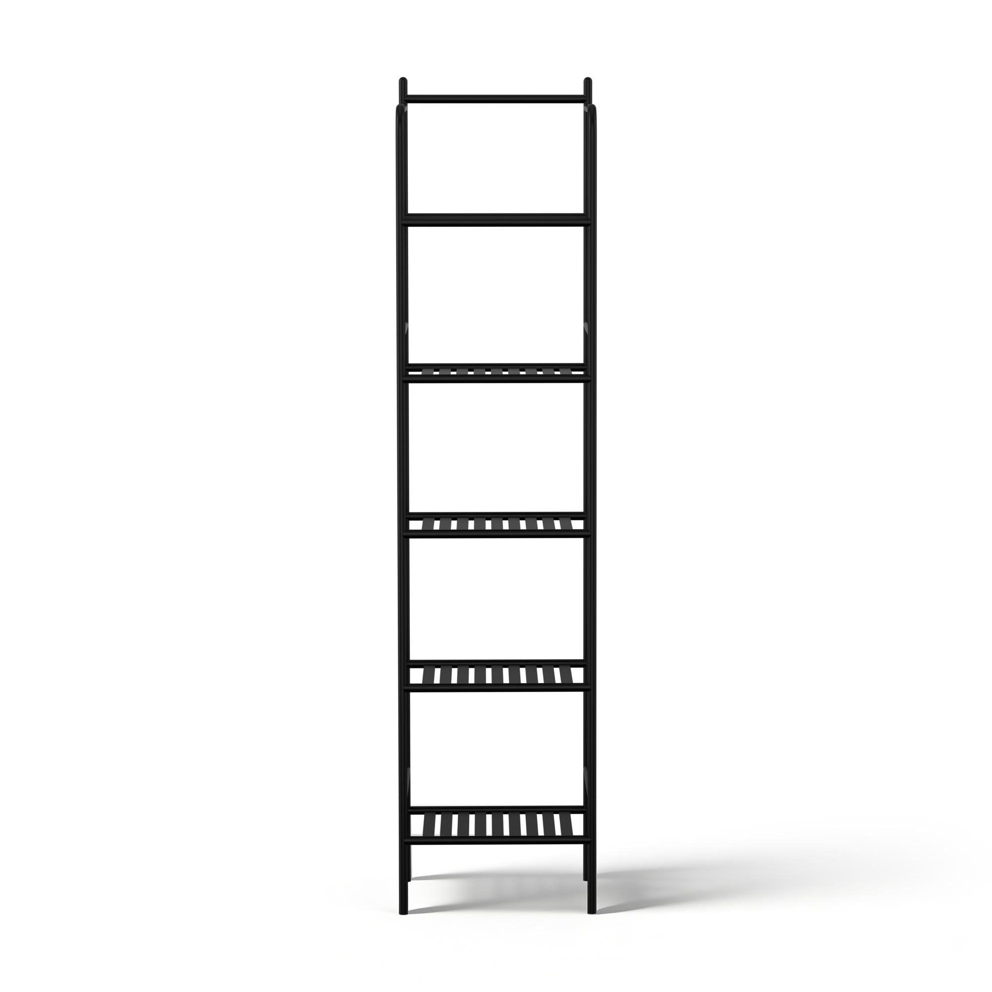 2X 5 Tier Floor Standing Corner Shower Caddy Bathroom Organizer - Black