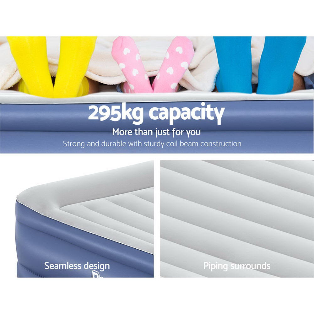 56 CM Thickness Air Bed Inflatable Mattress - Queen Size