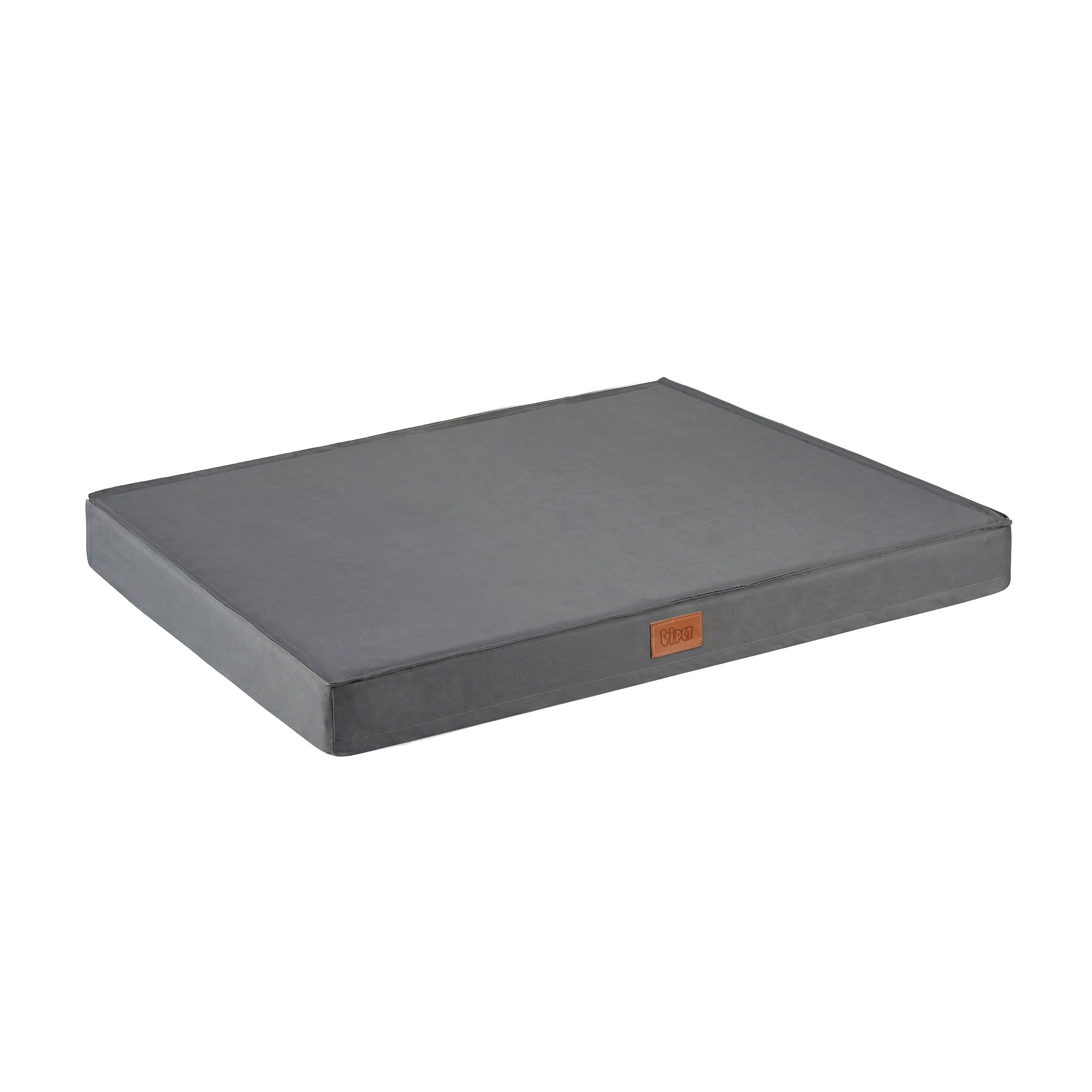 Dog Bed Large Water-resistant Egg Crate Foam Orthopedic Pet Mat Grey