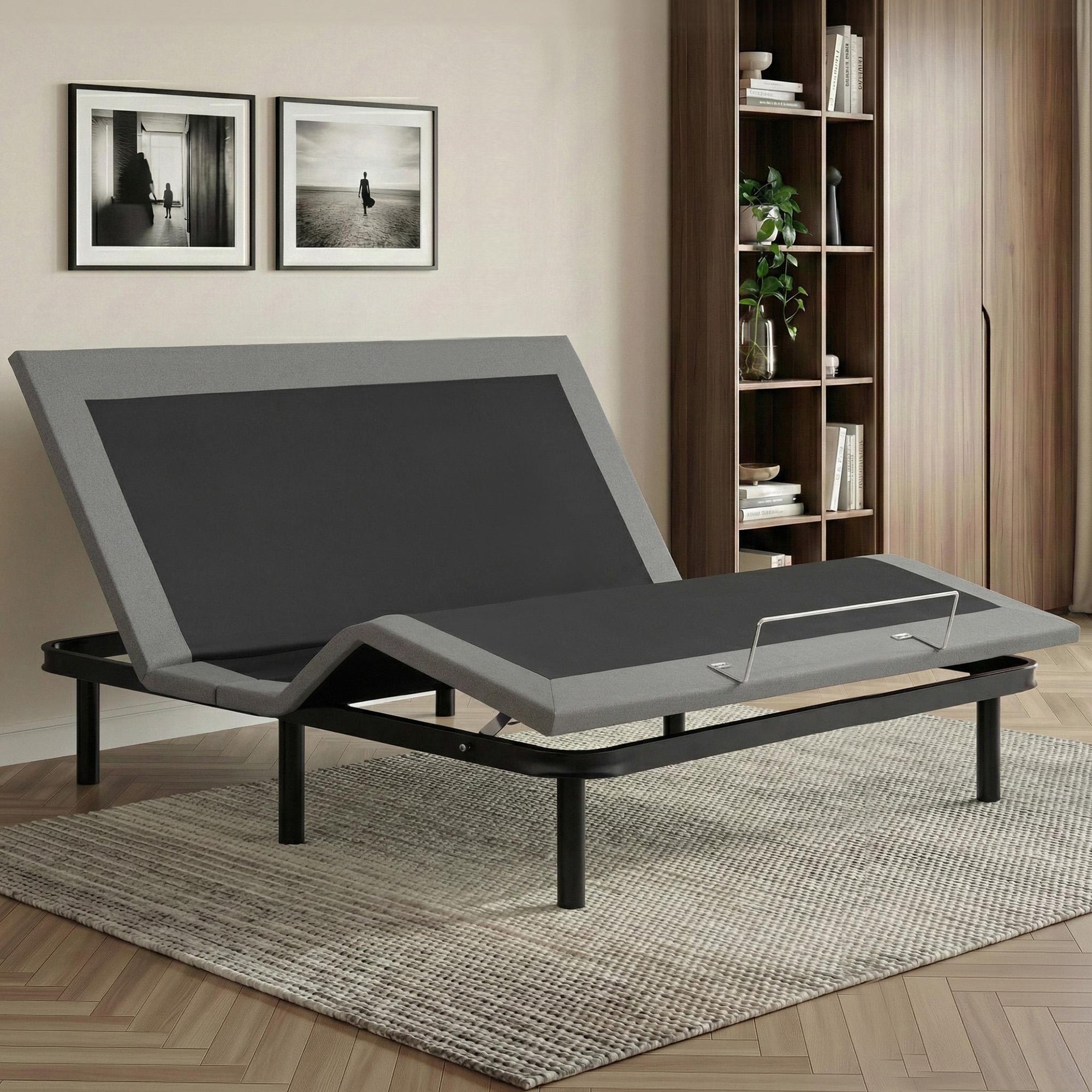 Adjustable Bed Frame King Size Electric Bed Base Wireless Remote Control Zero Gravity Power Bed Foundation
