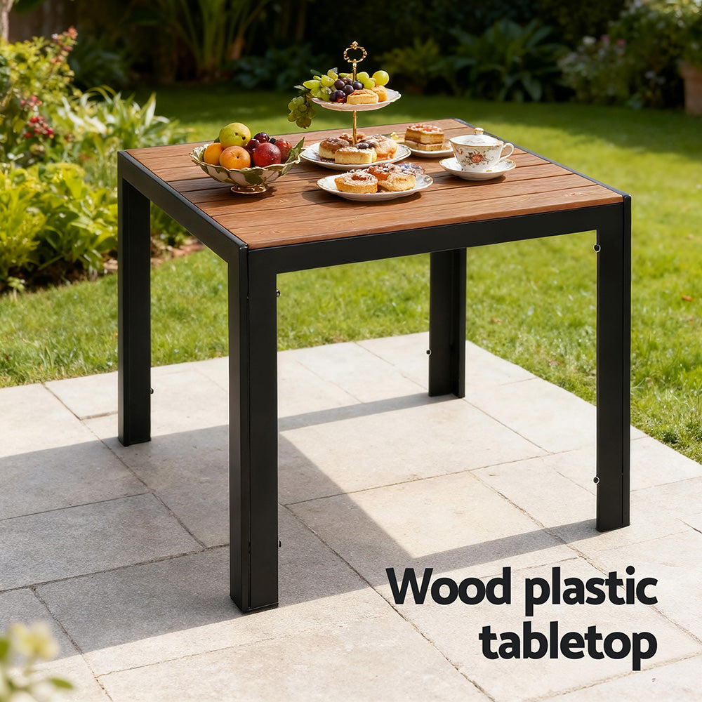 5PCS Outdoor Dining Set Table and Chairs Patio Garden Furniture Bistro Set