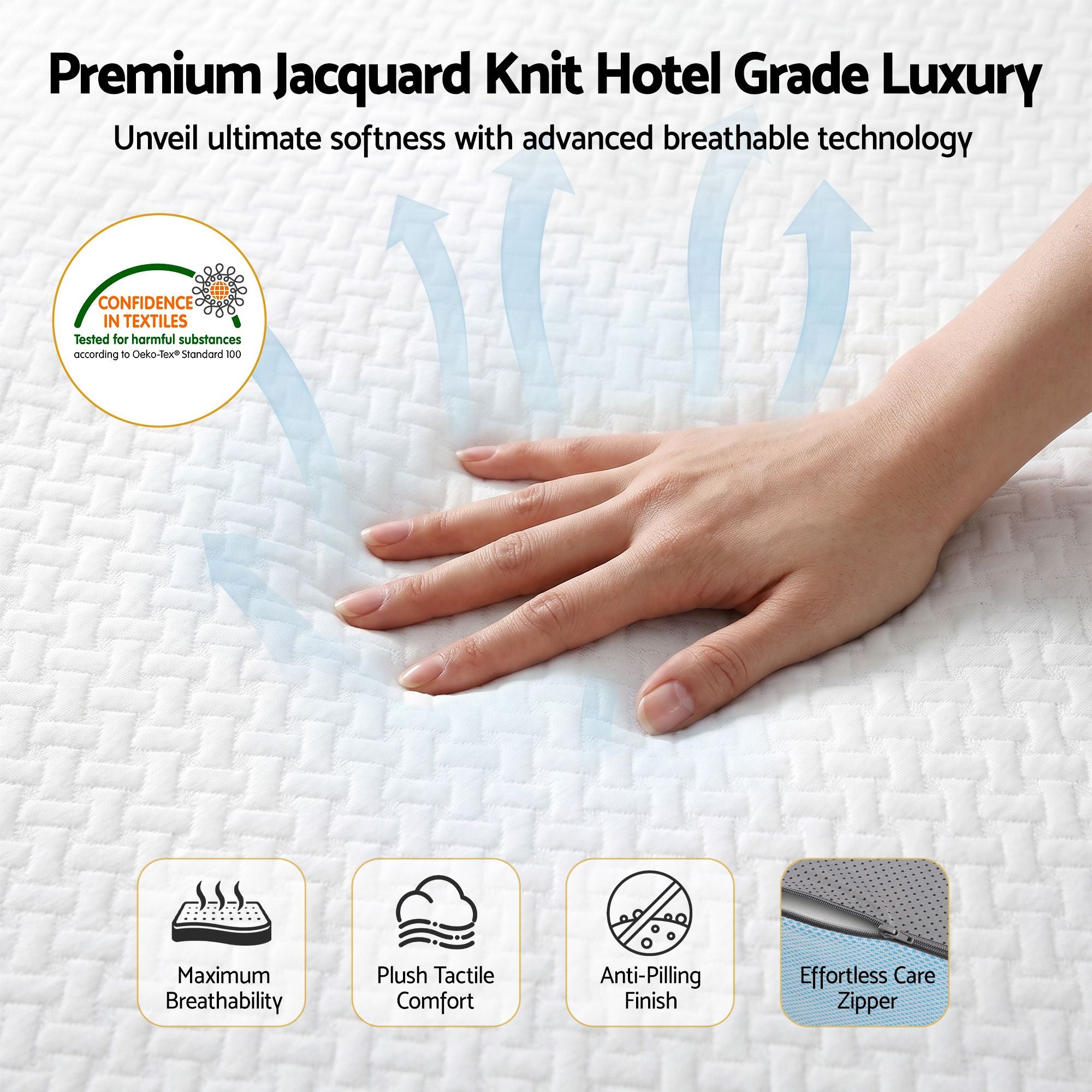22cm Cooling Gel Memory Foam Mattress Single Medium Firm