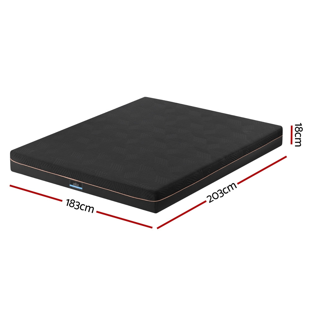 18cm Memory Foam Mattress Green Tea Foam Cool Gel Foam Mattresses King