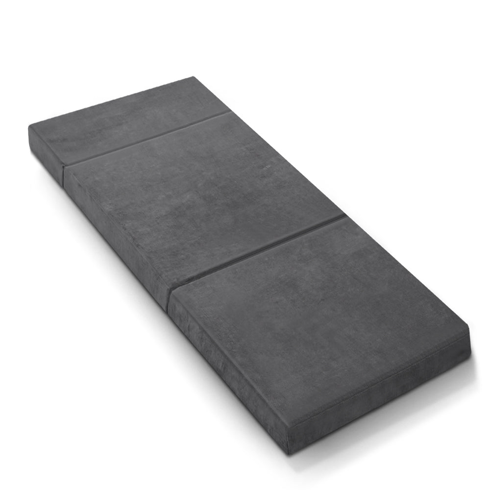 Folding Foam Portable Mattress Grey