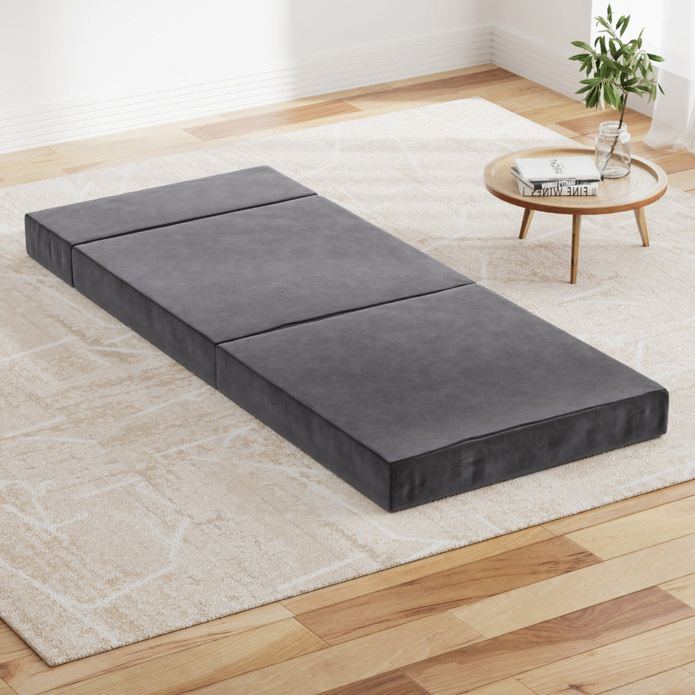 Folding Foam Portable Mattress Grey