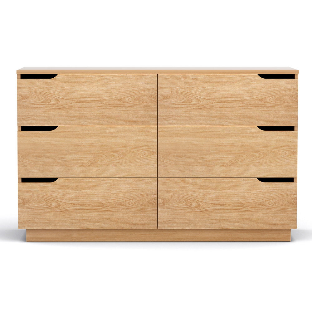 6 Chest of Drawers Dresser Table Pine