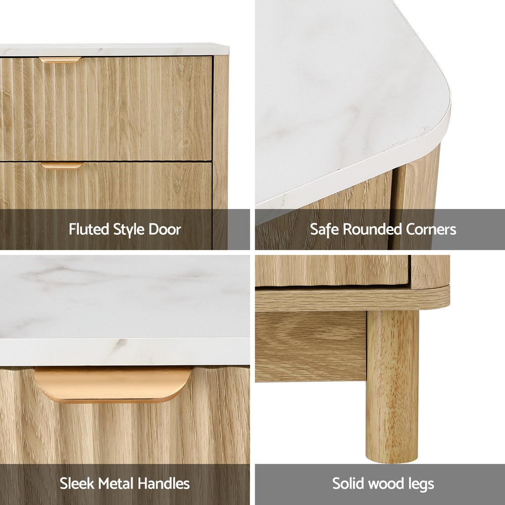 6 Chest of Drawers Dresser Table Pine