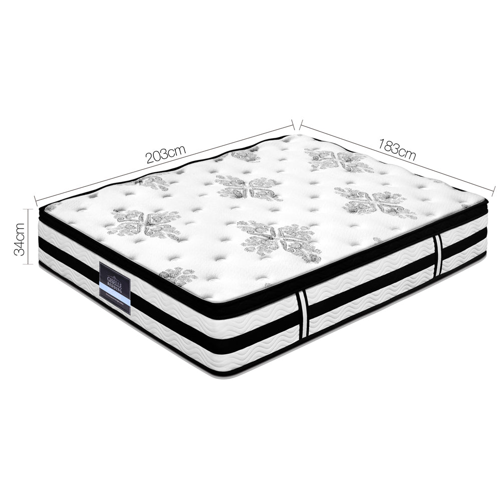 Algarve Euro Top Pocket Spring Mattress 34cm Thick - King