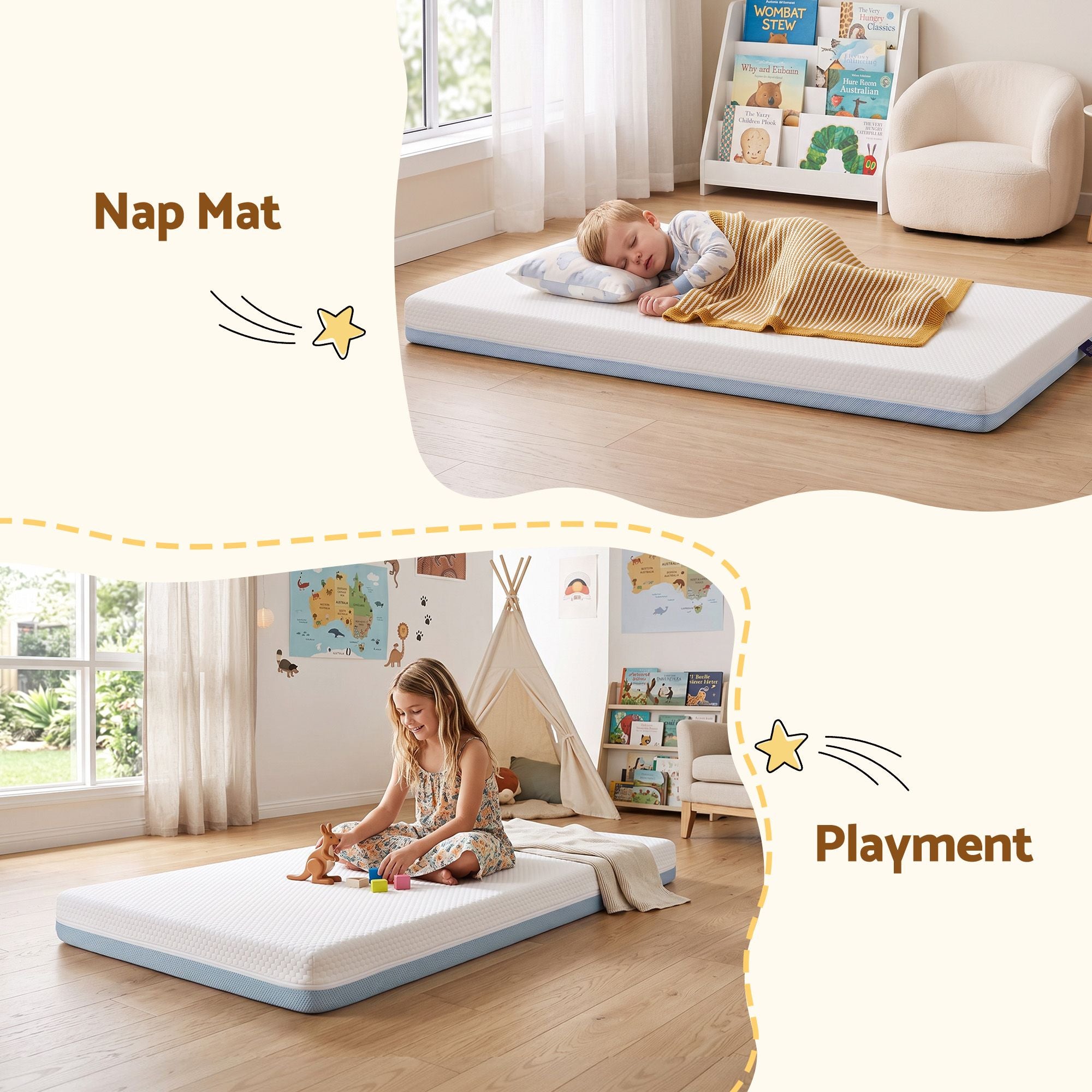 Cot Mattress 11cm Thick with Tencel Cover - White