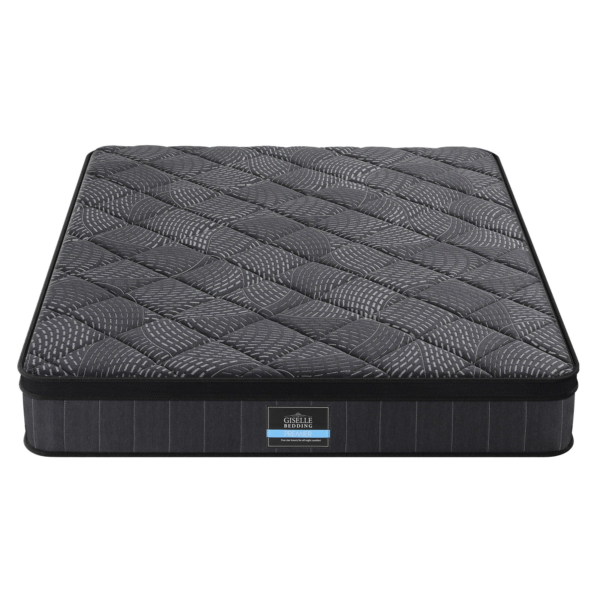 Queen Mattress 25cm Pocket Spring Latex Euro Top Medium Firm Bed