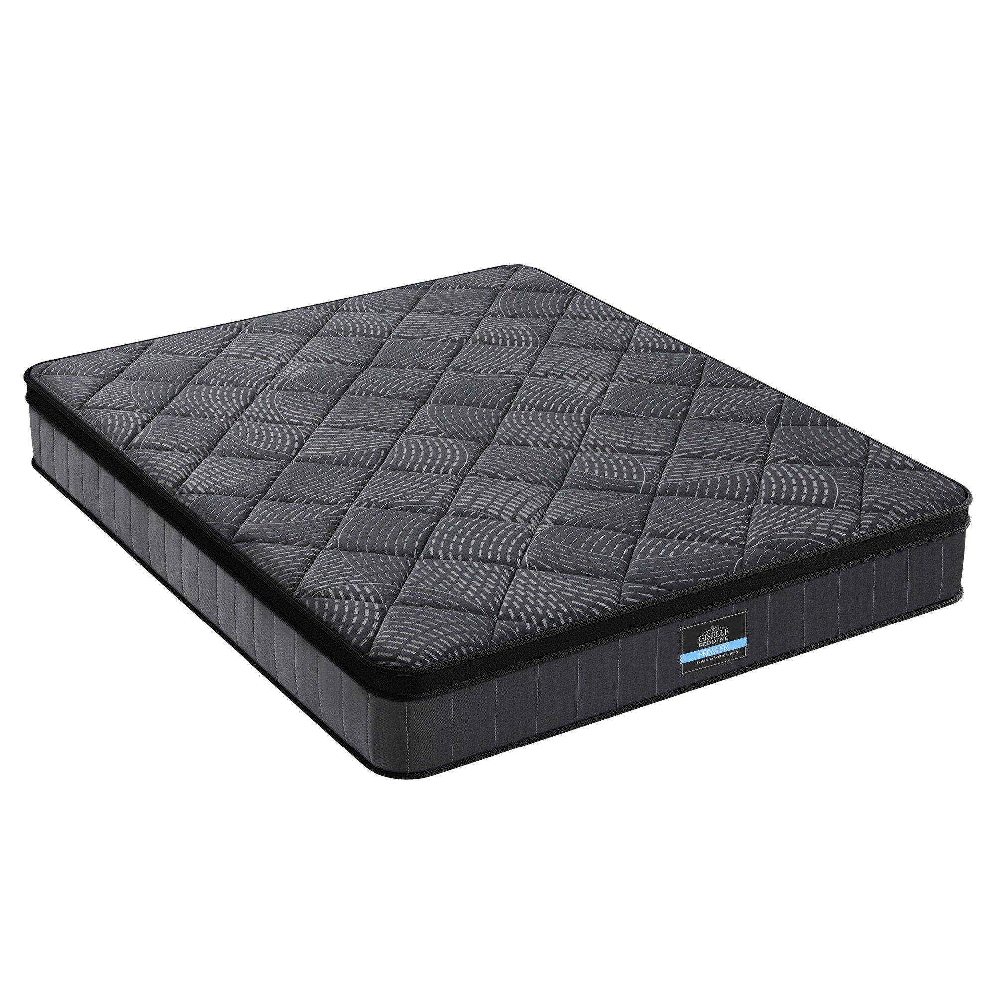 Queen Mattress 25cm Pocket Spring Latex Euro Top Medium Firm Bed