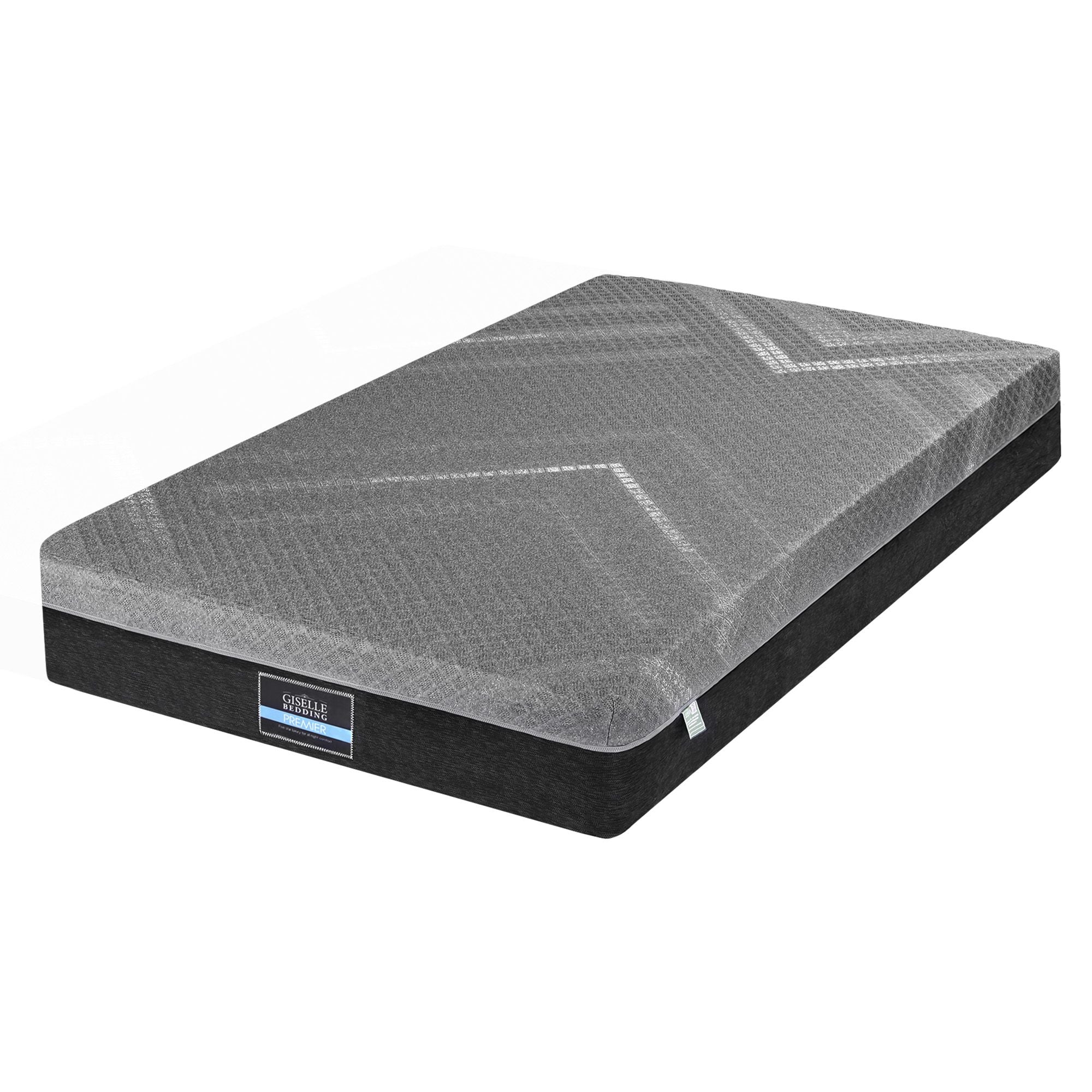 King Single Mattress 26cm Firm Pocket Spring Dual Edge Support Dark Grey