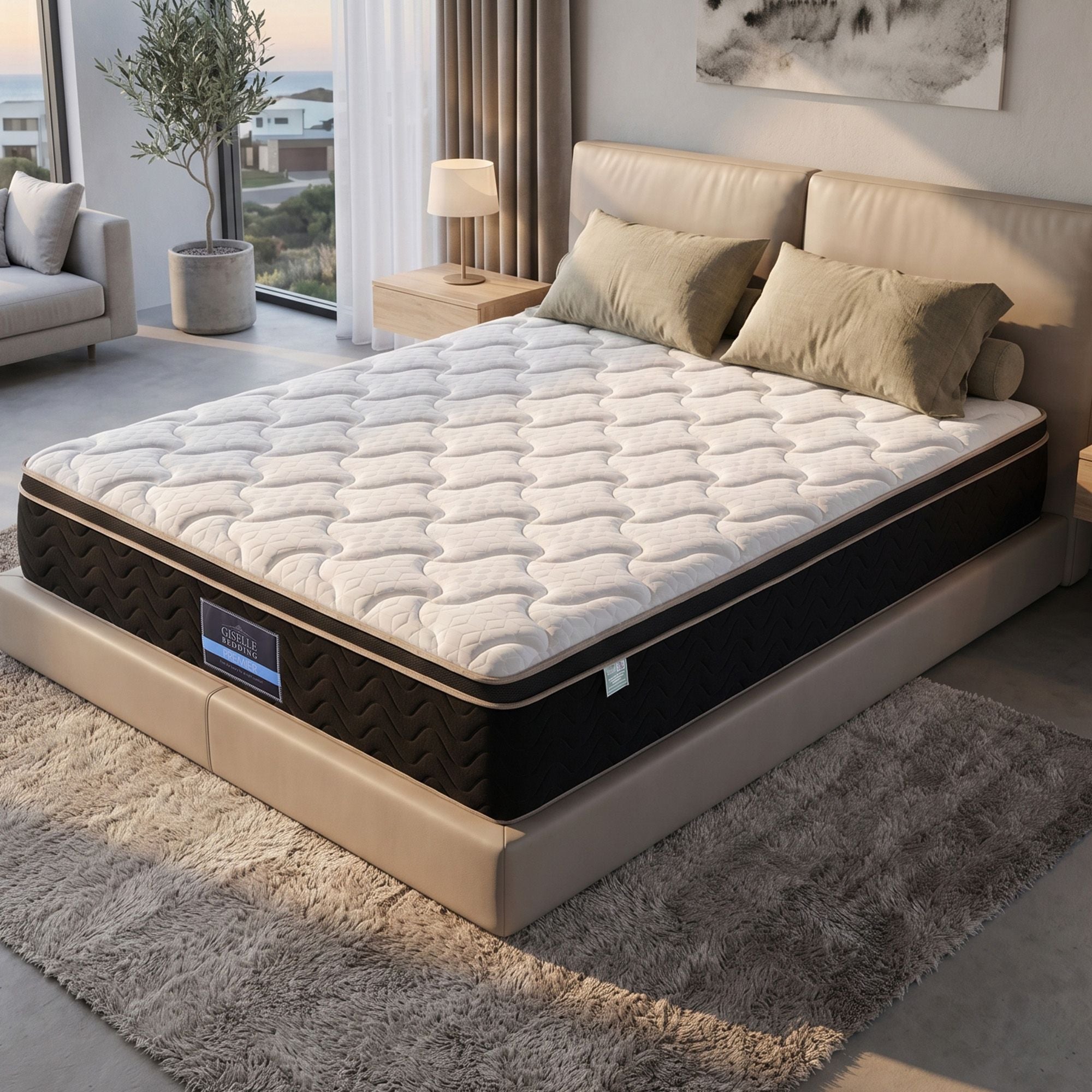 35cm Queen Mattress Firm with Copper Memory Foam and Edge Support