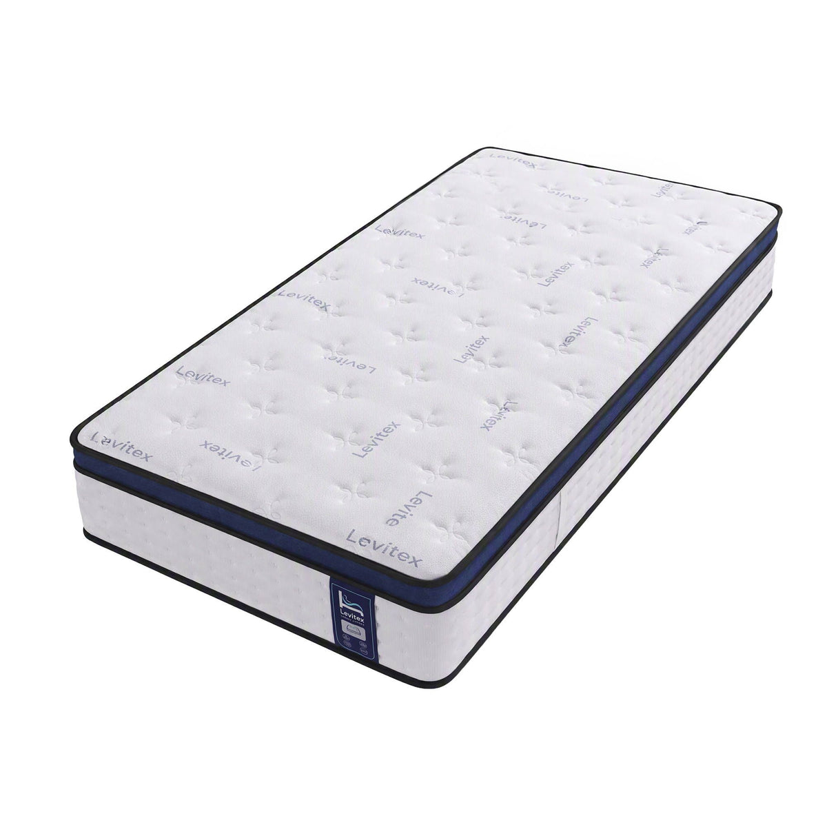 35CM King Single Gel Memory Foam Mattress with 7-Zone Pocket Springs and Triple Cooling System - White