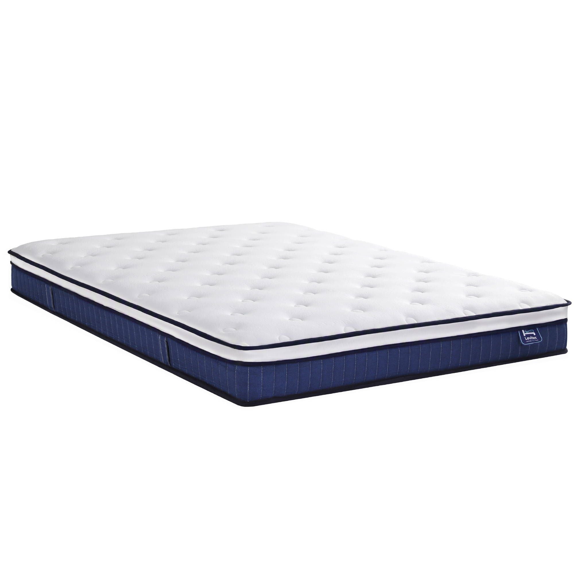 Double Mattress 23cm Pocket Spring Cooling Gel Foam Medium-Firm Support - White