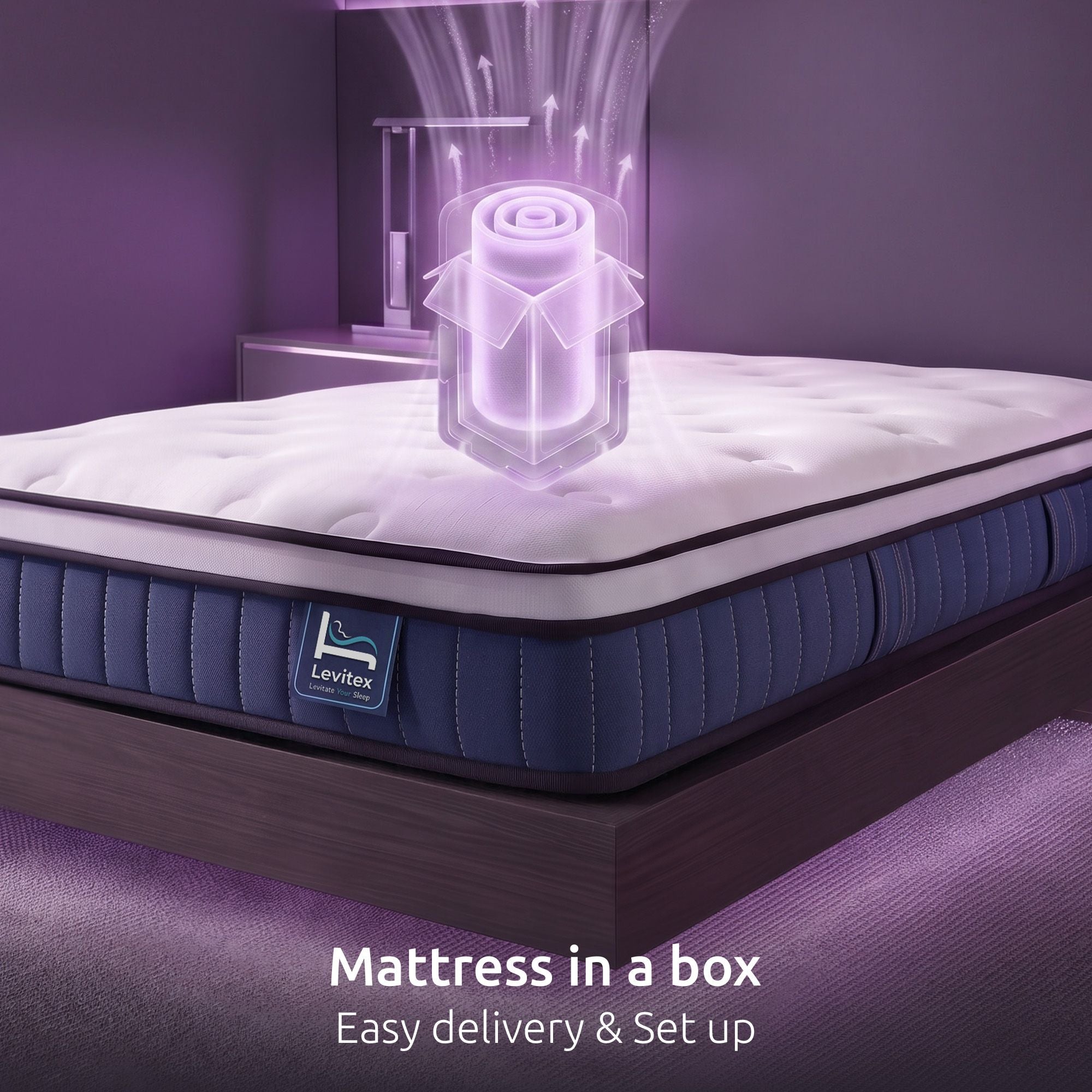 Single 23cm Pocket Spring Mattress with Cooling Gel Foam, Medium-Firm Support - White