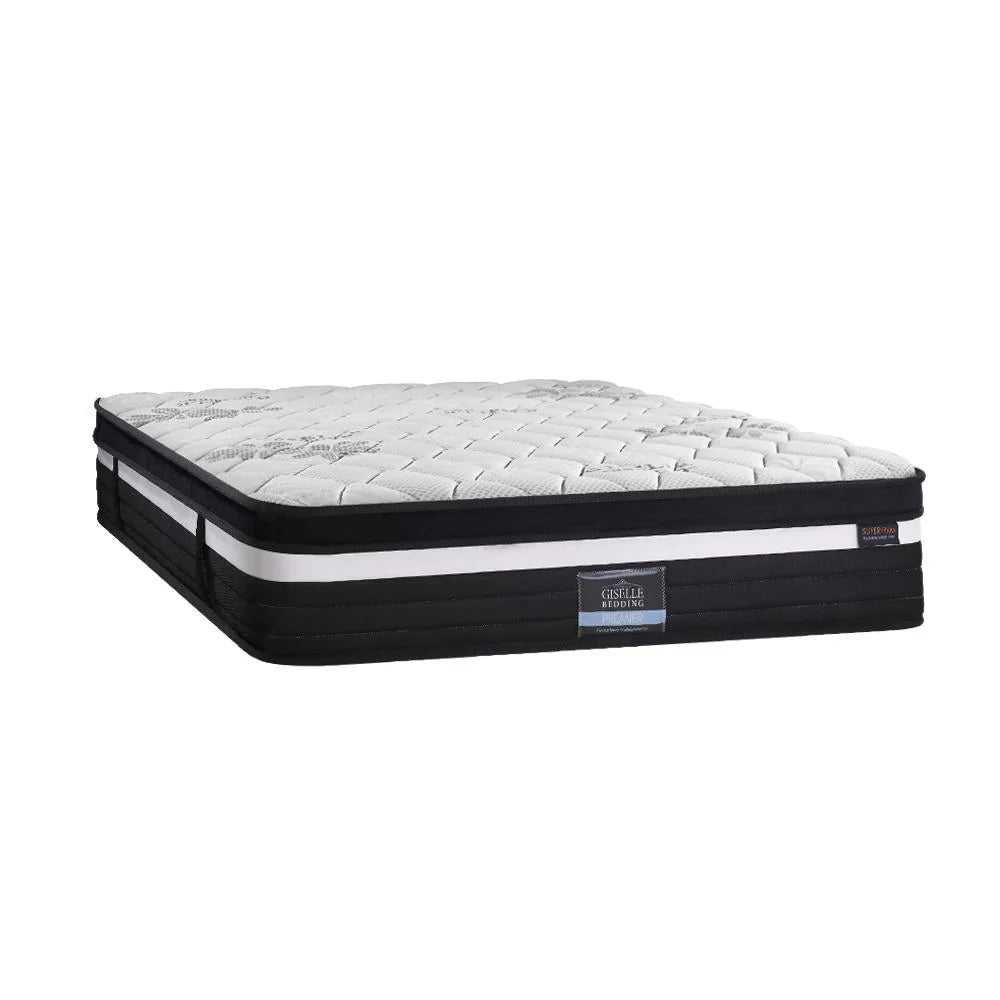 Queen Comfort Package | Regine Series Euro Top Mattress (Extra Firm), Deluxe Pillowtop Topper, 2 Deluxe & 2 Cooling Pillows