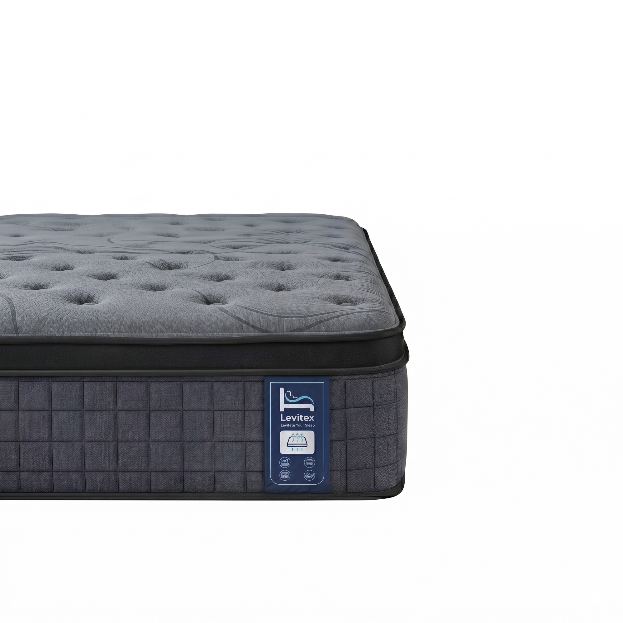 33 cm Mattress 8.0 Extra Firm 7-Zone Pocket Spring Mattress with Dual-Row Edge Support & Breathable Knit Cover Double