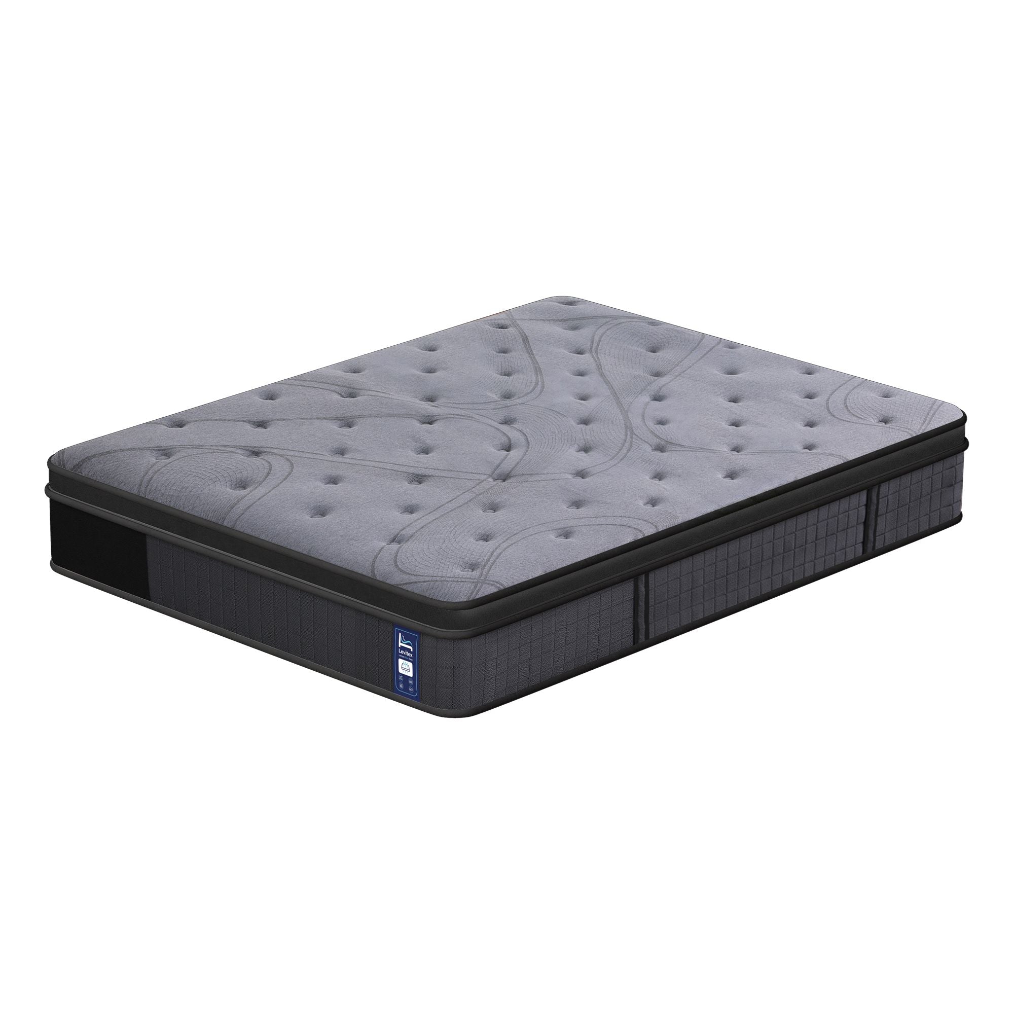 33 cm Mattress 8.0 Extra Firm 7-Zone Pocket Spring Mattress with Dual-Row Edge Support & Breathable Knit Cover Double