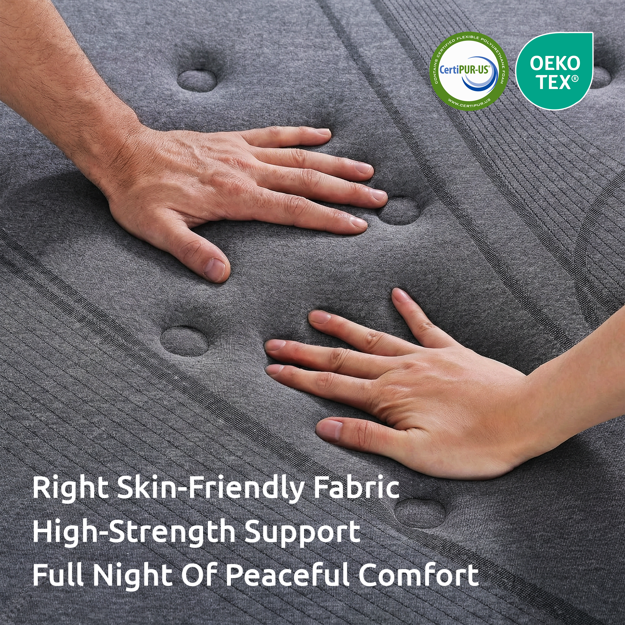 33 cm Mattress 8.0 Extra Firm 7-Zone Pocket Spring Mattress with Dual-Row Edge Support & Breathable Knit Cover Queen