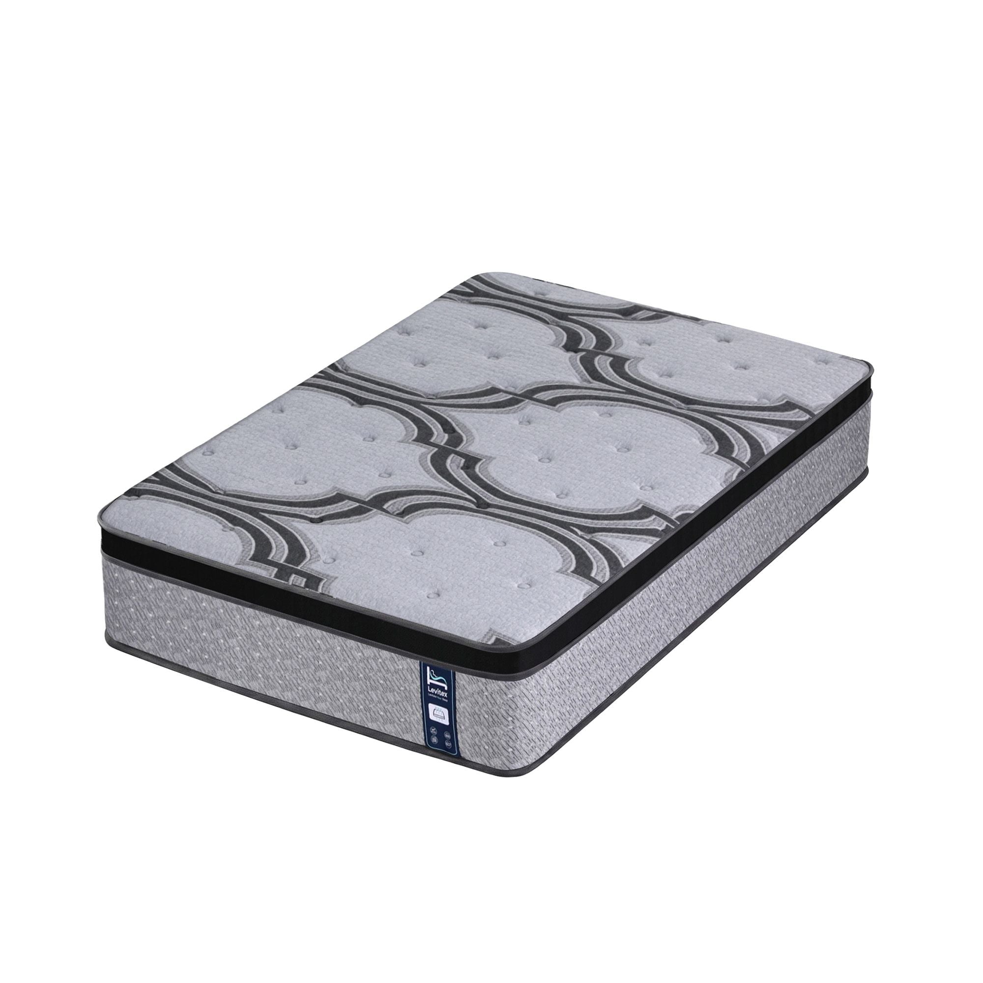 5-Zone Pocket Spring Mattress with Latex & Memory Foam 7.5 Firm Hybrid Mattress for Extra Lumbar & Shoulder Support 34 cm Thickness Single