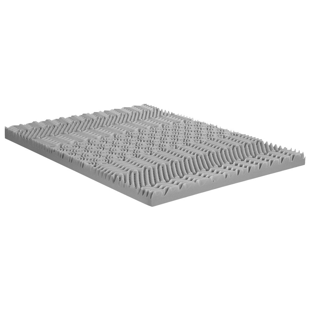 8cm Memory Foam Mattress Topper 7-Zone Graphite Queen