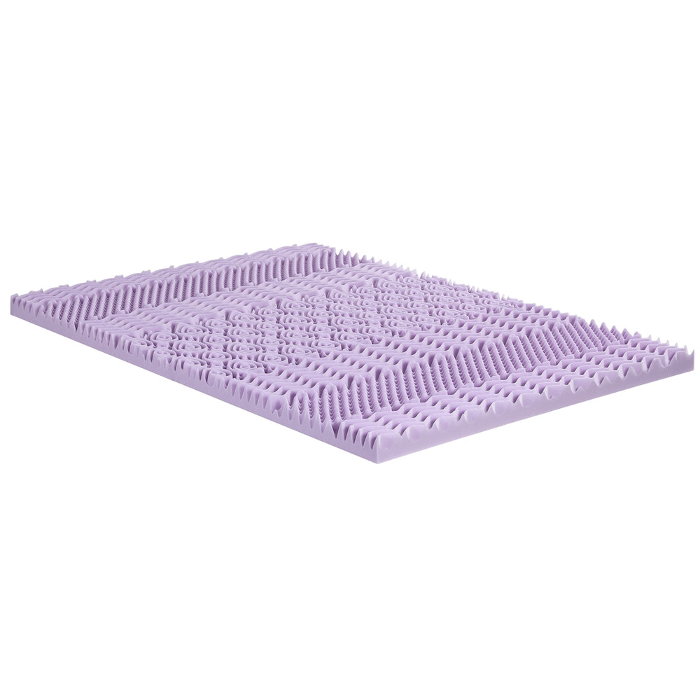 8cm Memory Foam Mattress Topper Lavender Infused Bamboo Cover 7-Zone Double