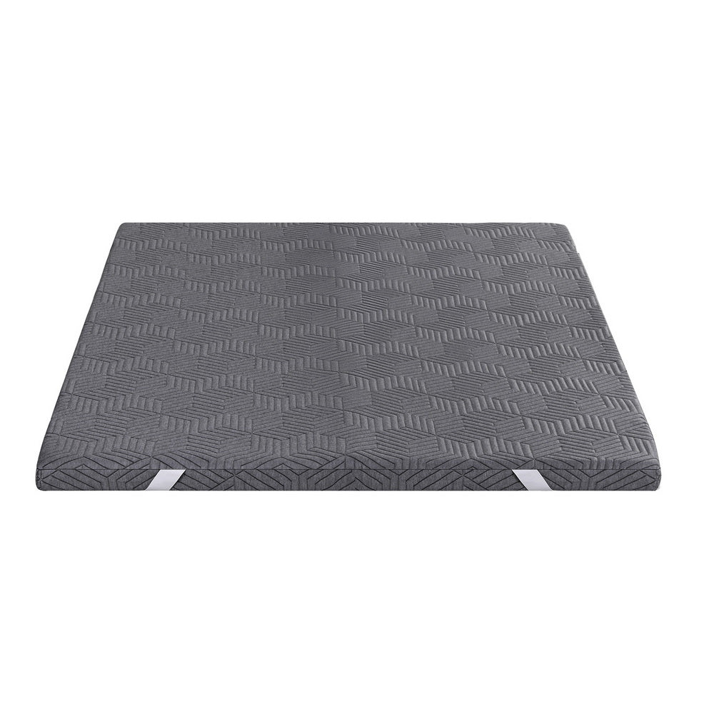 8cm Memory Foam Mattress Topper Gel Dual Layer Foam Bamboo Double