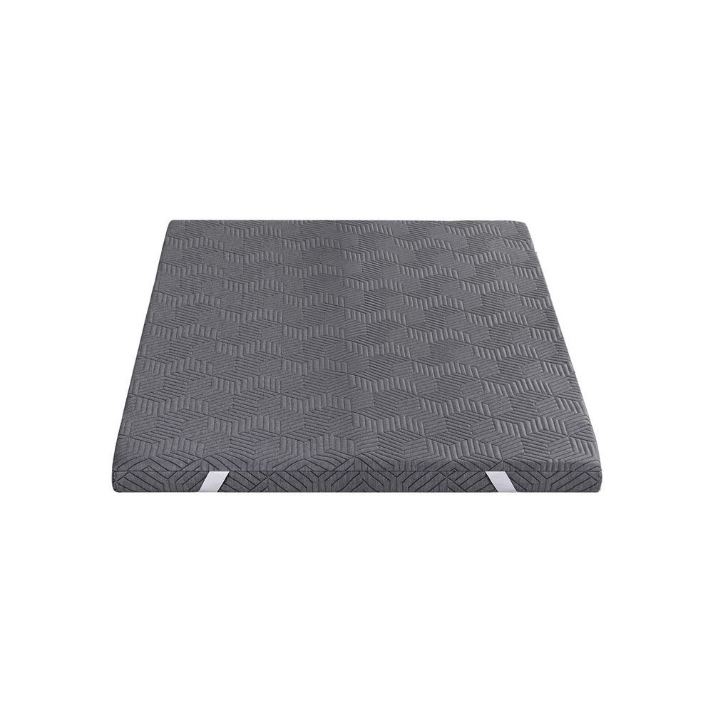 8cm Memory Foam Mattress Topper Gel Dual Layer Foam Bamboo King Single