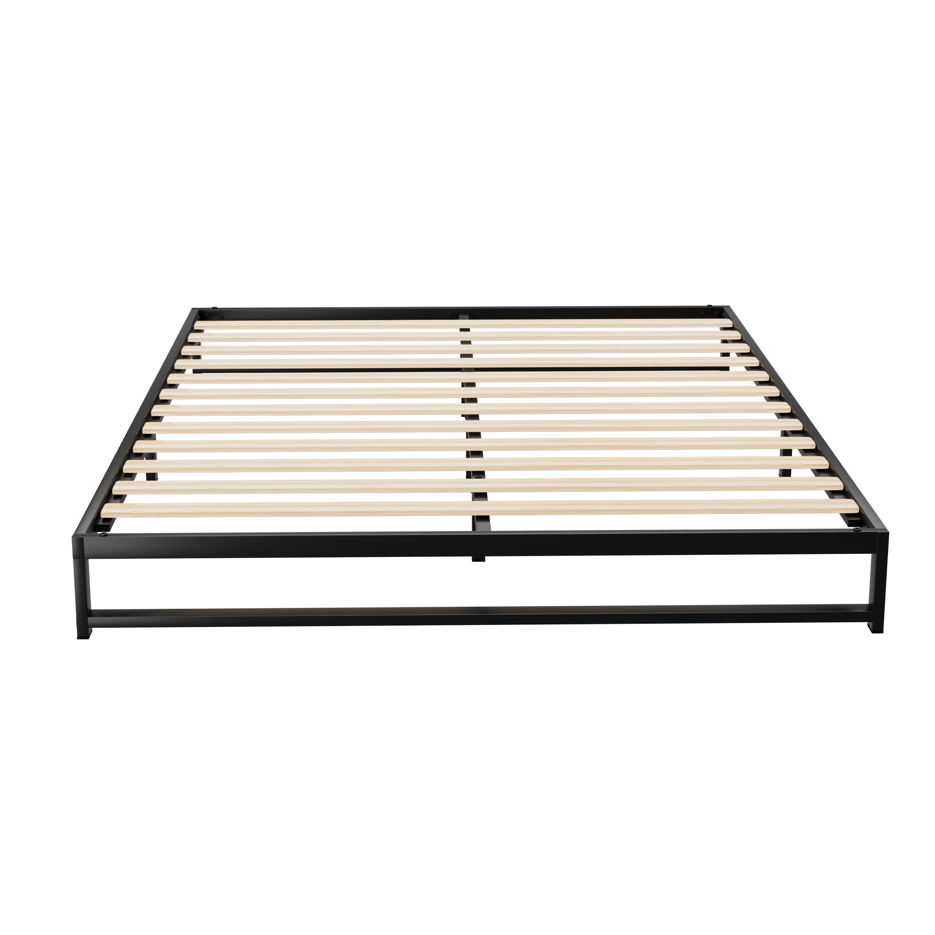 Beru Metal Double Bed Base Black