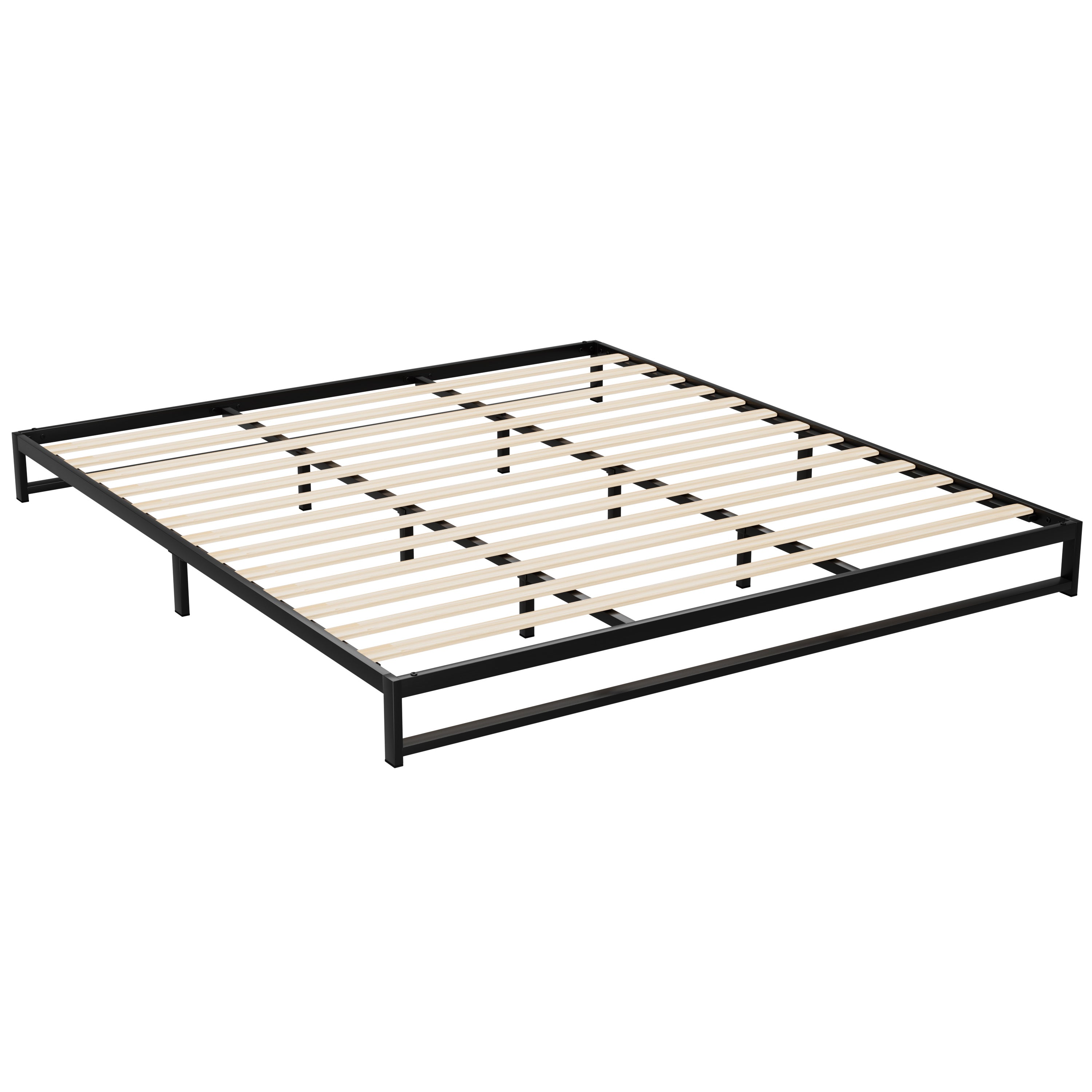 Beru Metal King Bed Base Black