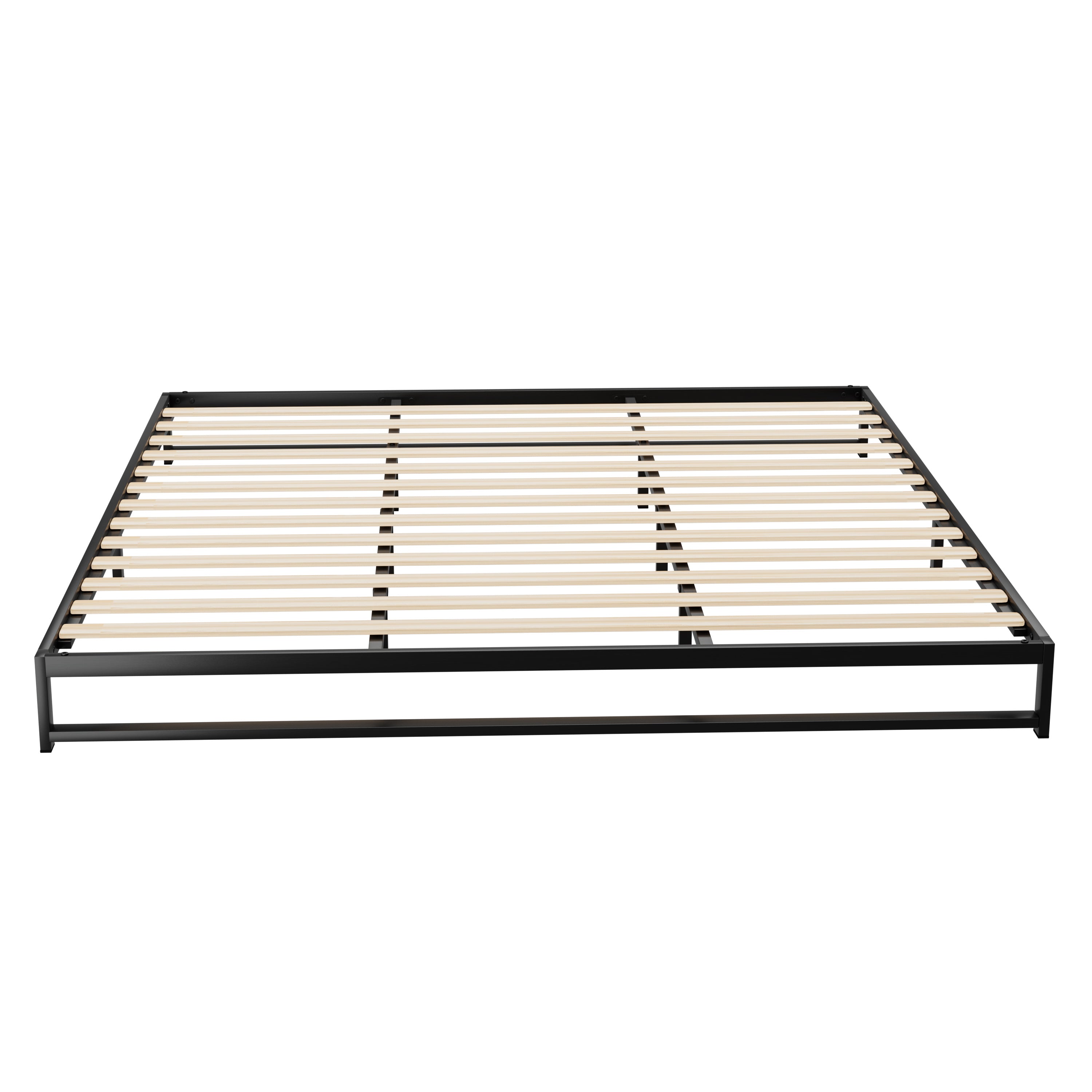 Beru Metal King Bed Base Black