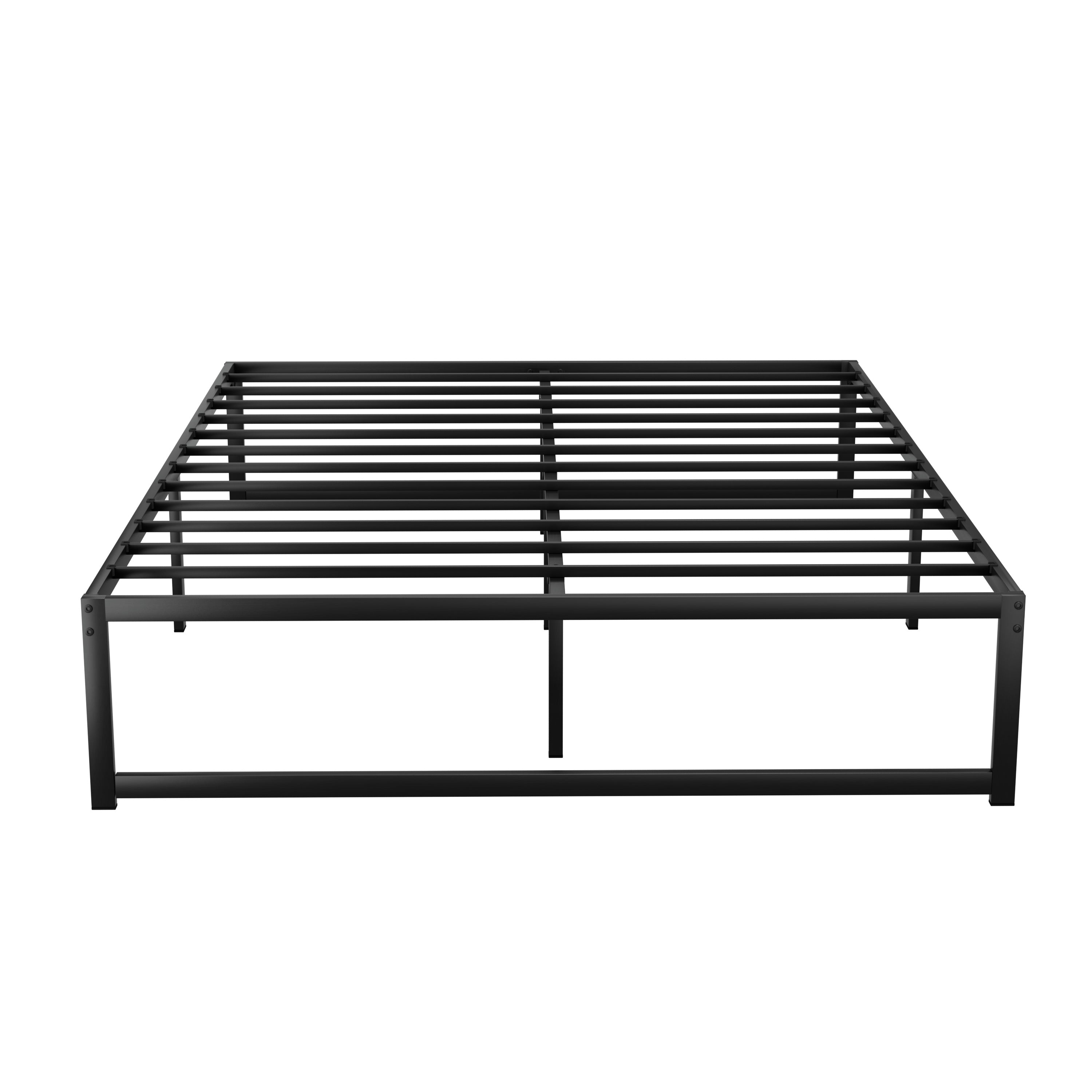 Tino Metal Queen Bed Base Black (Metal Slats)