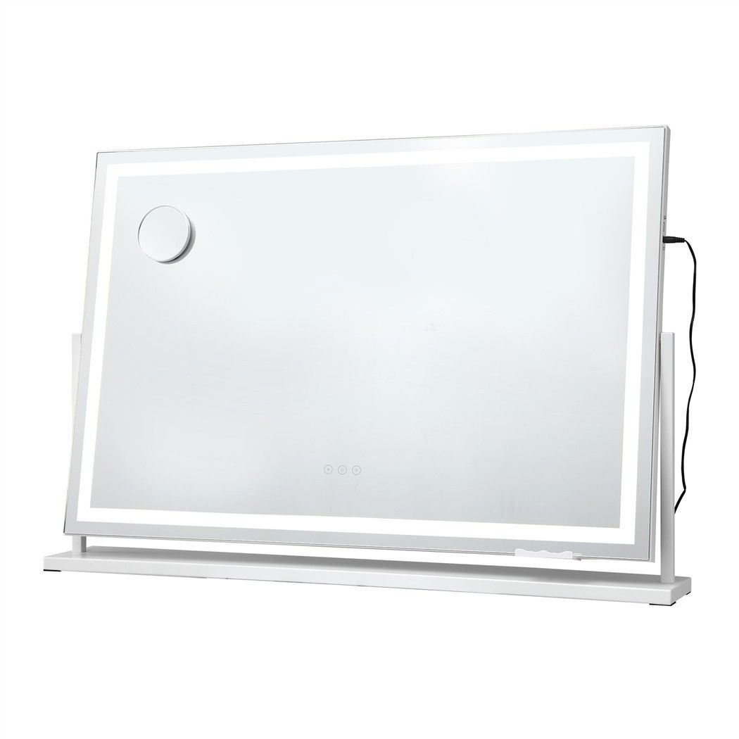90x60cm Makeup Mirror 360 degree Rotatable Vanity Mirror 10x magnifing