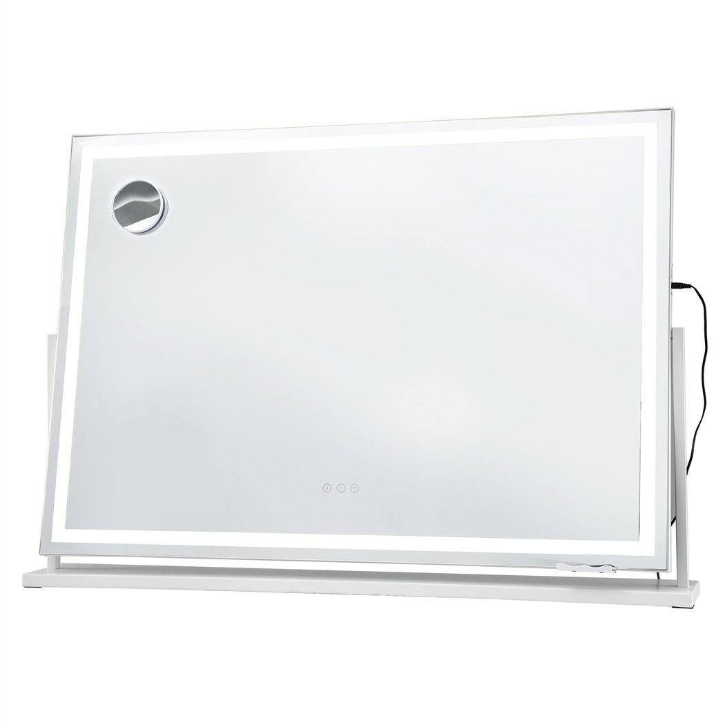 100x70cm Makeup Mirror 360 degree Rotatable Vanity Mirror 10x magnifing